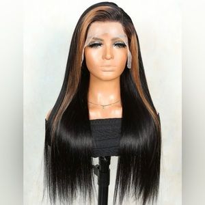 13×4 180% density Long Straight Human Hair